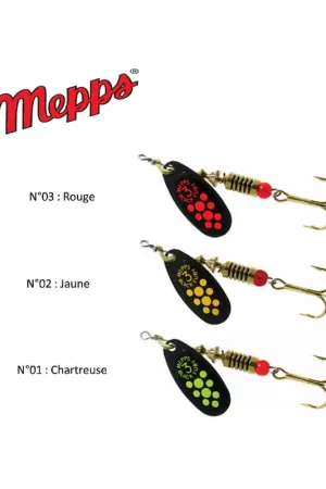 Offre Limitée Pack De 2 Cuillers Black Fury Mepps N°2