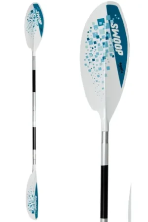 Authentique Pagaie kayak Egalis Swoop - alu - 2 parties - 220 cm