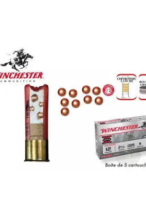 Prix Cassé CARTOUCHES CHEVROTINE WINCHESTER 15 GRAINS