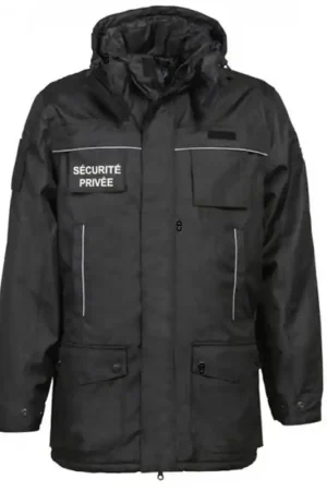 Parka Homme Cityguard Intervention Sécurité Noir Dernière Chance
