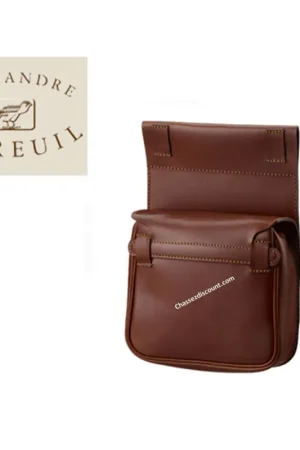 Authentique POCHE DE BATTUE CUIR ALEXANDRE MAREUIL