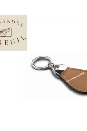 PORTE CLEF EN CUIR GRAND MODEL ALEXANDRE MAREUIL Pas Cher