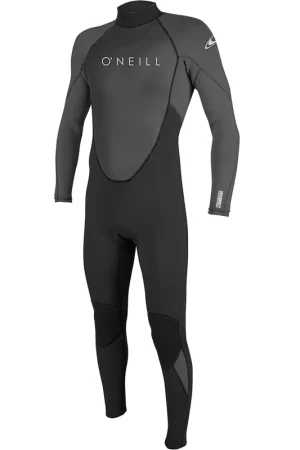 Oneill Reactor-2 3/2 fullsuit homme noir/gris fermeture dos XS Expédié Aujourd’hui