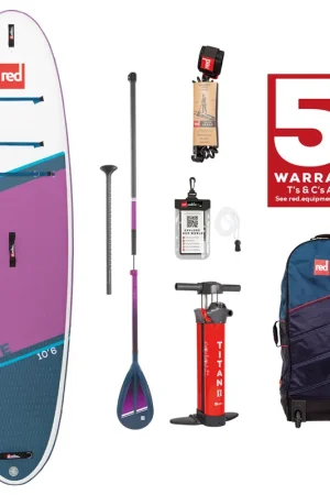 red paddle Ride HT 10.6 ensemble de sup gonflable violet 10.6 FT (323 cm) Acheter Direct