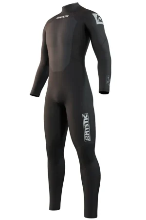 Mystic Star Fullsuit 3/2mm noir fermeture dos combinaison homme XS Haute Qualité