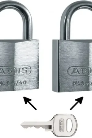Abus cadenas marin acier trempé 40mm 2 pièces One Size Meilleur Prix
