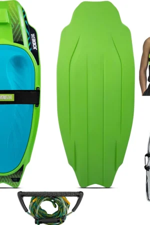 Jobe Slash ensemble de kneeboard vert citron deluxe XS Paiement Sécurisé