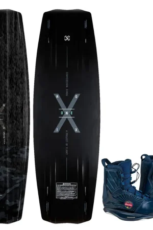 Acheter Direct Ronix ensemble de wakeboard RXT blackout technology 144 cm et chausses RXT red b 38-39