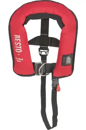 Besto gilet de sauvetage automatique pro junior 100N rouge 15-40kg 15-40 kg Haute Qualité