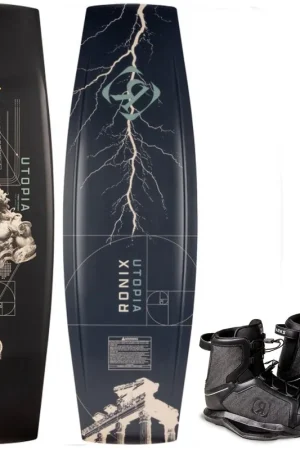 Ronix Utopia 151 cm ensemble de wakeboard avec chausses Parks 38-39 Populaire