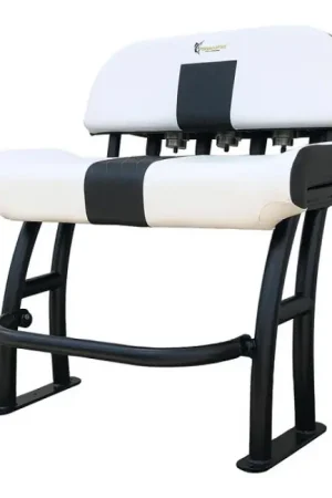 Quantité Limitée Fishmaster Pro T-Top chaise noire avec coussin blanc incl. dossier One Size