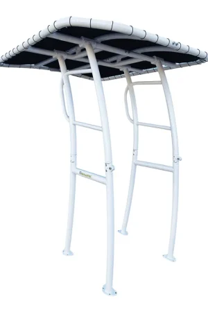 Fishmaster Pro T-Top blanc avec toile noire One Size Offre Du Jour