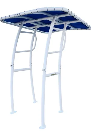 Nouvel Arrivage Fishmaster Pro T-Top blanc avec toile bleue One Size