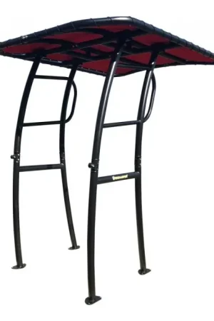 Fishmaster Pro T-Top noir avec toile rouge One Size Vente Flash