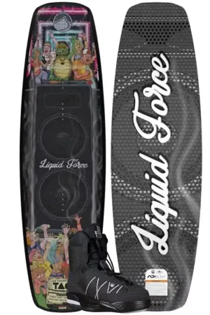 Vente Directe Liquid Force Set de wakeboard Tao 155 cm avec fixations Tao 6x 36-39