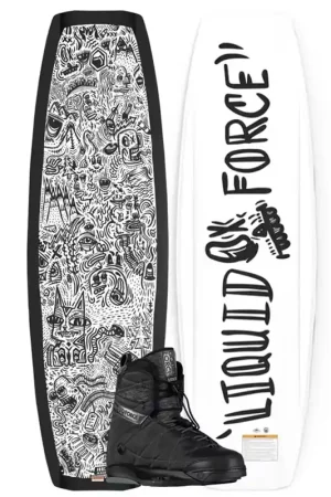 Super Prix Liquid Force Ensemble de wakeboard Liquid Force Apex 149 cm avec Classic 6x fixations 36-39