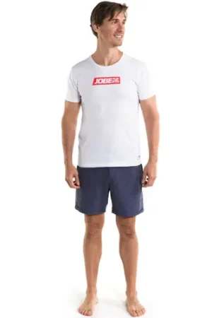 Jobe casual logo t shirt homme blanc S Meilleur Prix