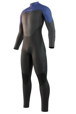 Mystic Star Fullsuit 5/3mm combinaison homme noir/bleu avec fermeture dorsale XS Expédition Rapide