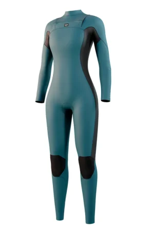 Certifié Mystic Haven Fullsuit 4/3mm combinaison femme bleu teal avec double fermeture avant XS
