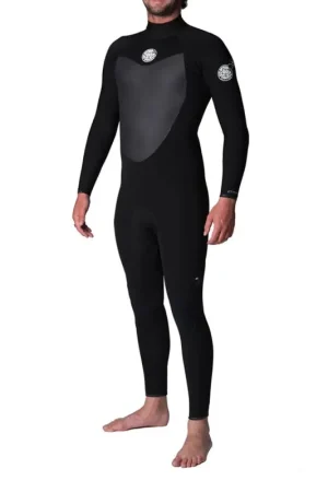 Commander Vite Combinaison Rip Curl Flash Bomb 5/3 Back Zip 2019 Black