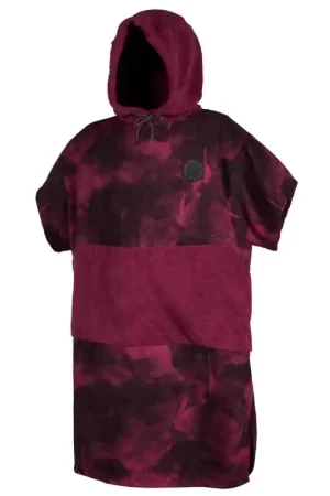 Mystic Poncho Allover Oxblood Red Dernier Modèle