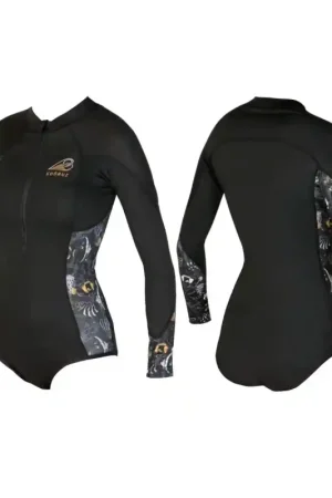 Body Lycra Soöruz Divine Manches Longues Mini-Zip Black Solde