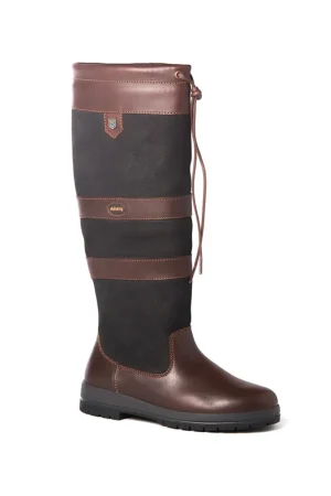 Dubarry Galway RegularFit Country Boots bottes en cuir unisexe noir-marron, taille 45 Satisfait Ou Remboursé