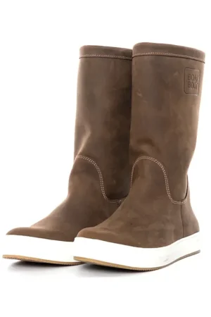 PROMO:Boatboot Bottes de voile cuir unisexe brun, taille 42 Offre Du Jour