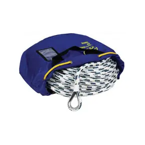 Liros ligne d‘amarrage avec cosse Niro - Liros Handy-Anchor, 10m de plomb incrusté, blanc-bleu, 10mm, longueur 30m Super Prix