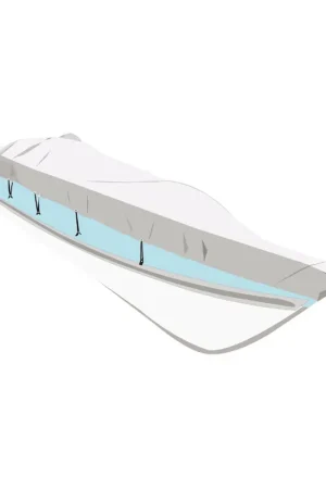 Taud - long. 630 - 710 cm, larg. 380 cm, bleu Livraison Express