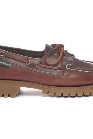 Top Vente Sebago Chaussure bateau Ranger Femme brun, taille 38