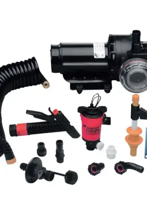 Offre Exclusive Kit pompe de lavage avec pompe de vivier 20L/min